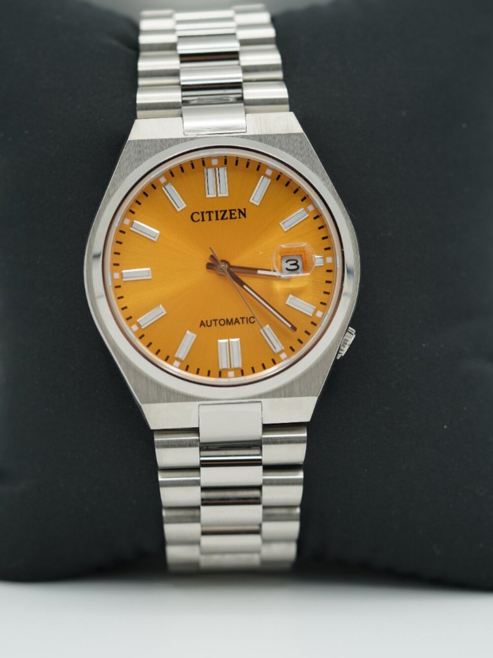 Citizen Men's tsuyosa 40mm Orange Dial Watch